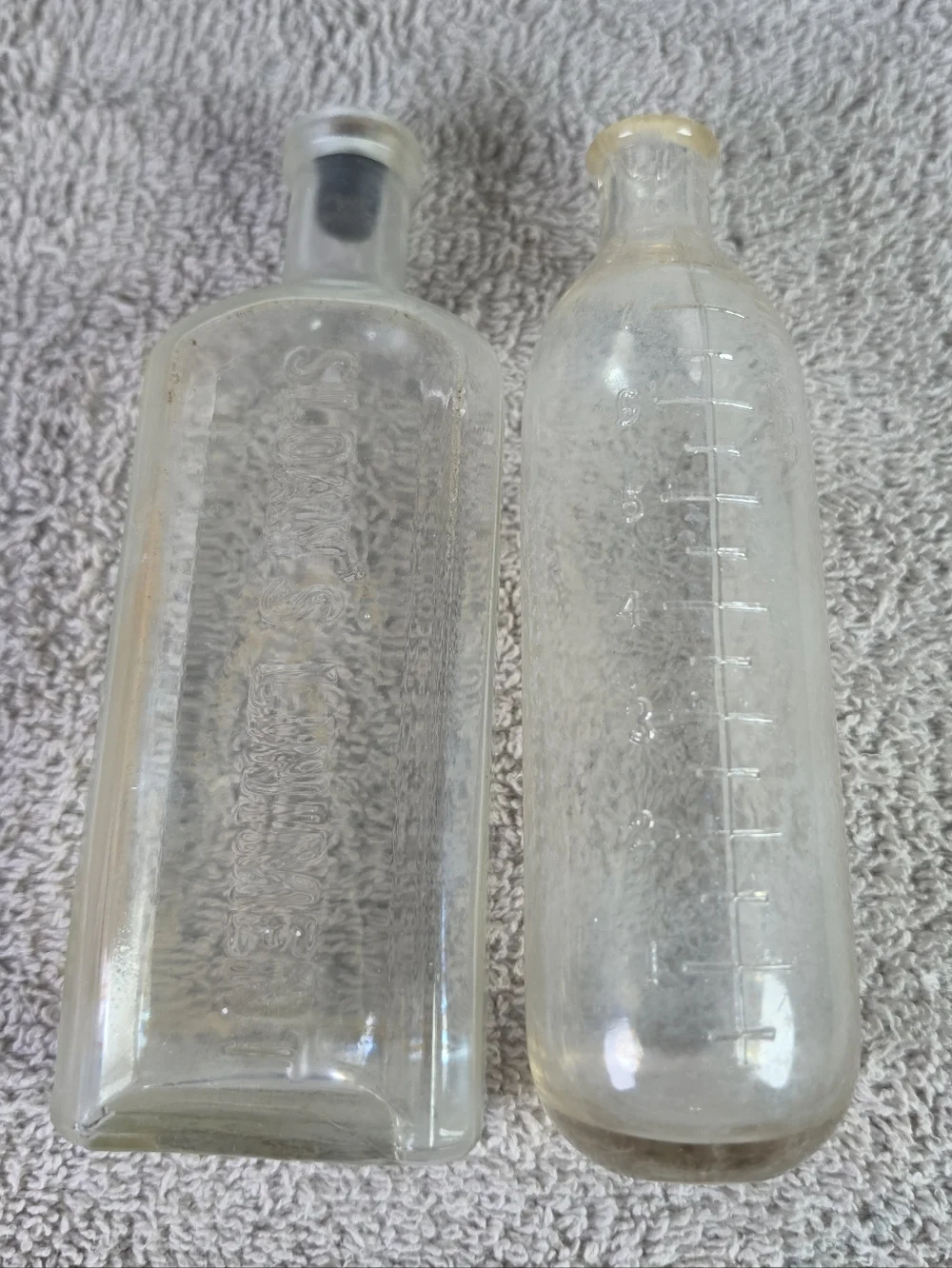 Clear Glass Bottle Set - Transparent Decorative Bottles